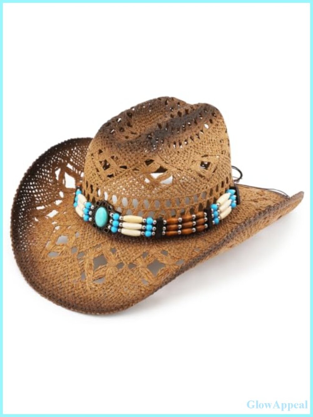 Straw Cowboy Hat Wide Brim Sun Hat Western